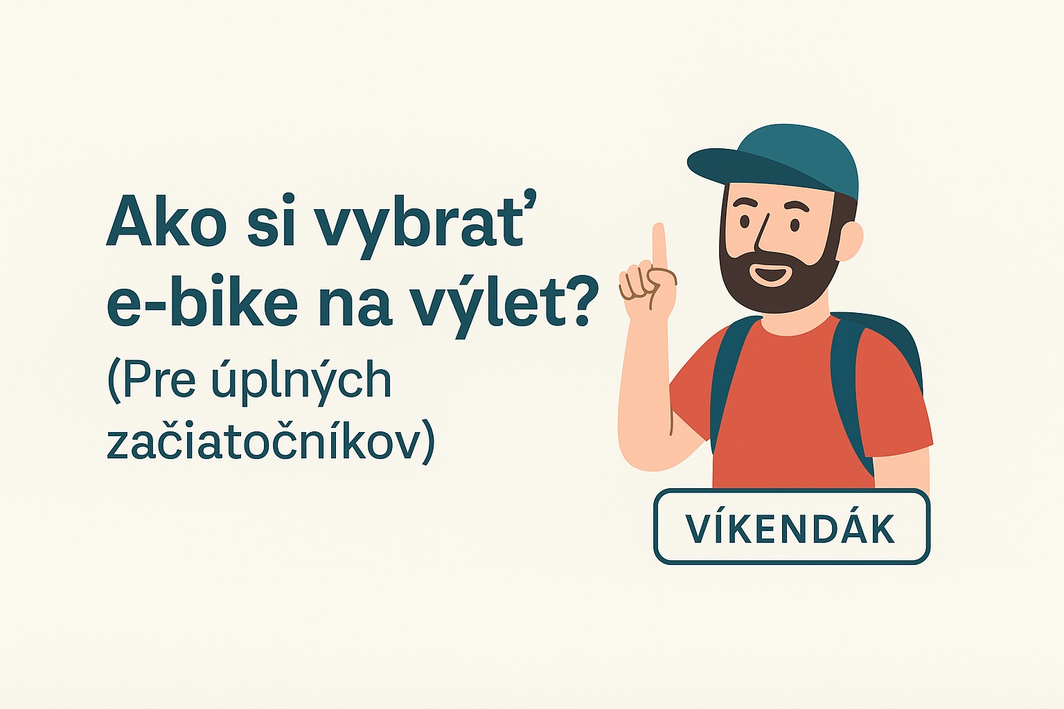 Ako si vybrať e-bike na výlet?